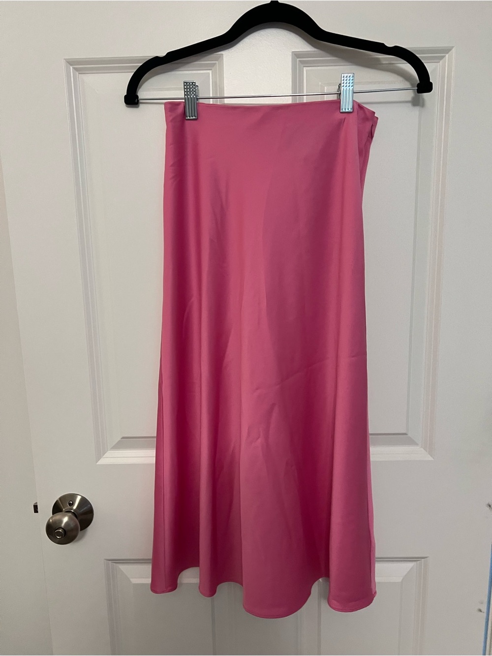 Bar III Pink Midi A-Line Skirt